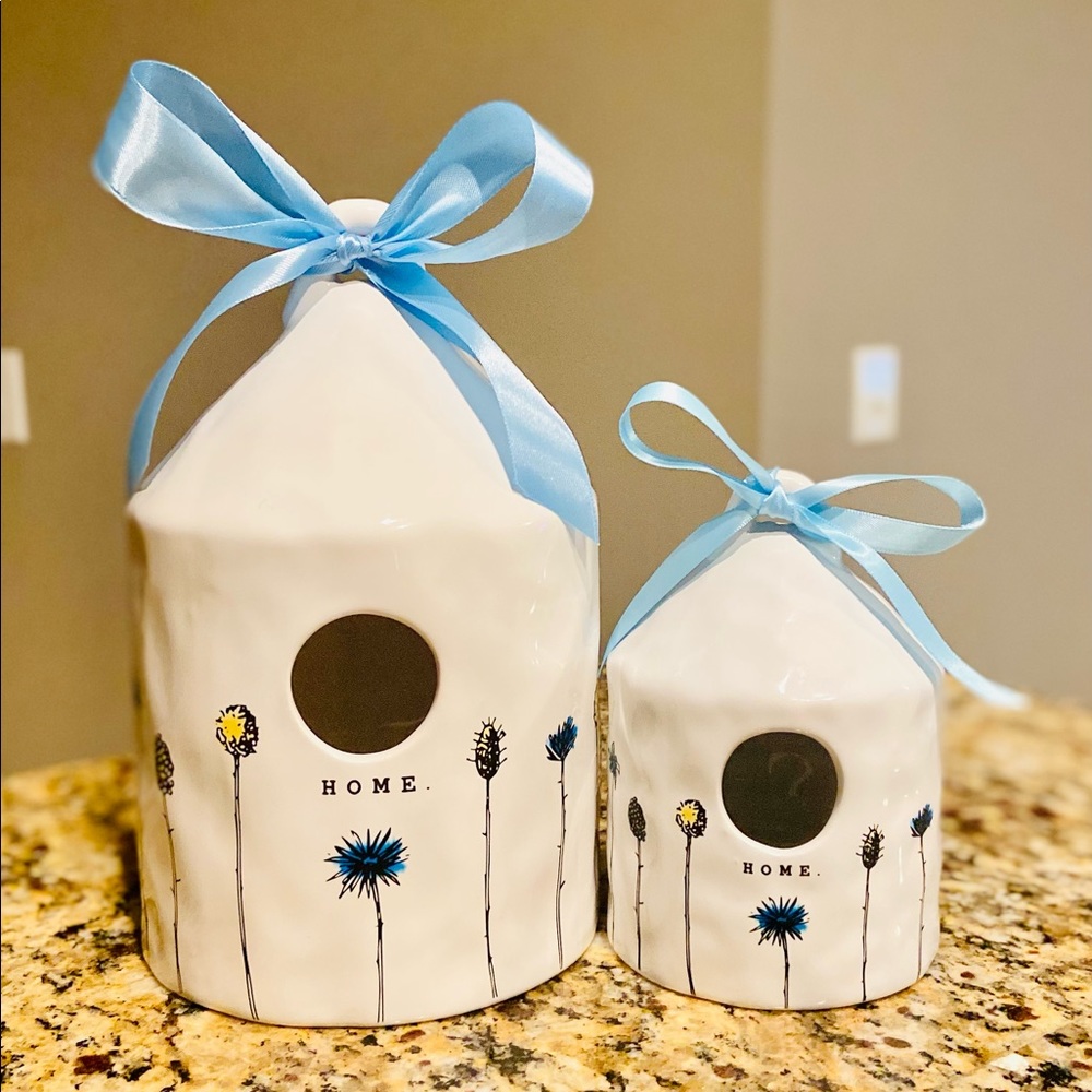 Inspired Homeline Birdhouse Set Colored Full Size Mini Size